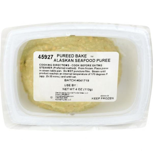 Cliffdale Farms Pureed Bake Alaskan Seafood Puree 24 Count Packs - 1 Per Case.