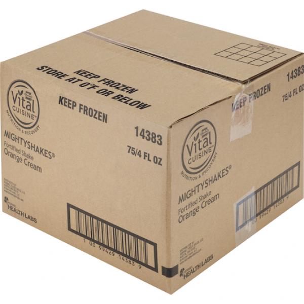 Hormel Vital Cuisine Mightyshakes Nutritionalshake Orange Creme 75 Count Packs - 1 Per Case.
