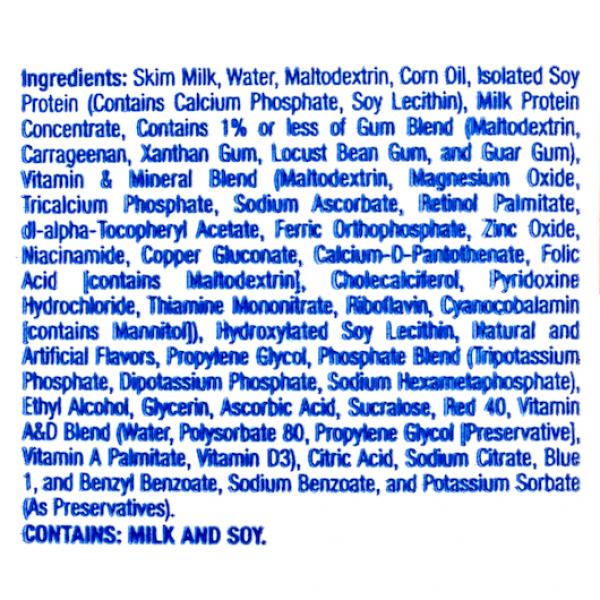 Hormel Vital Cuisine Mightyshakes Reduced Sugar Nutritional Shake Strawberry 50 Count Packs - 1 Per Case.