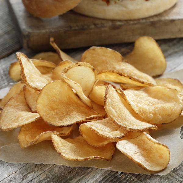 Chips Skin On Frozen Potatoes 5 Pound Each - 6 Per Case.