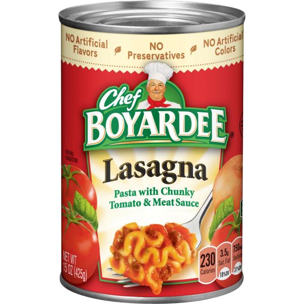 Chef Boyardee Lasagna Pack 15 Ounce Size - 24 Per Case.