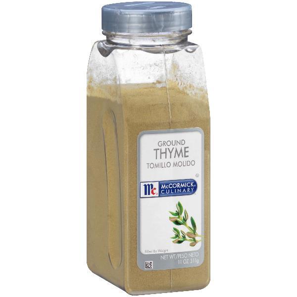 Mccormick Culinary Ground Thyme 11 Ounce Size - 6 Per Case.