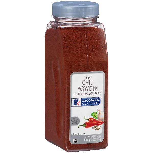 Mccormick Culinary Light Chili Powder 18 Ounce Size - 6 Per Case.