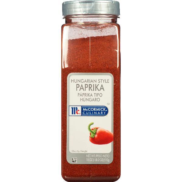 Mccormick Culinary Hungarian Style Paprika 18 Ounce Size - 6 Per Case.