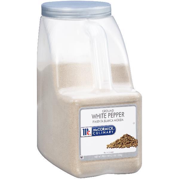 Mccormick Culinary Ground White Pepper 5 Pound Each - 3 Per Case.