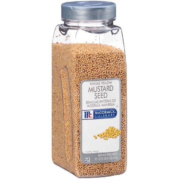 Mccormick Culinary Mustard Seed 22 Ounce Size - 6 Per Case.