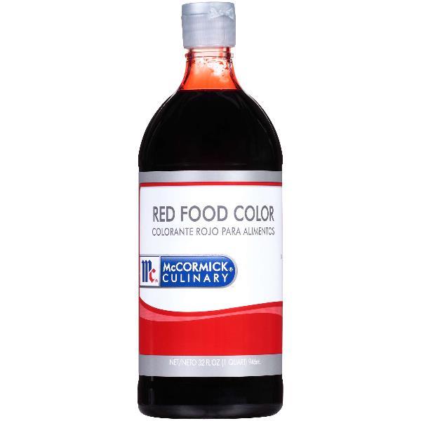 Mccormick Culinary Red Food Color Qt 1 Qs - 6 Per Case.