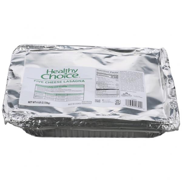 Healthy Choice Five Cheese Lasagna 96 Ounce Size - 4 Per Case.