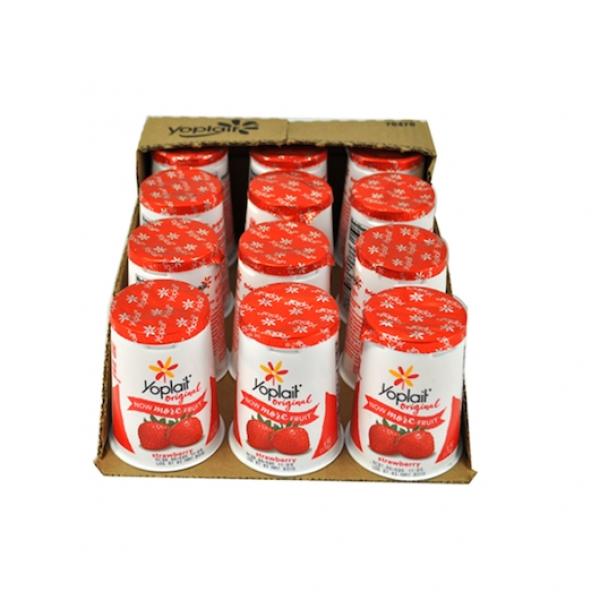 Yoplait® Original Yogurt Single Serve Cup Strawberry 6 Ounce Size - 12 Per Case.