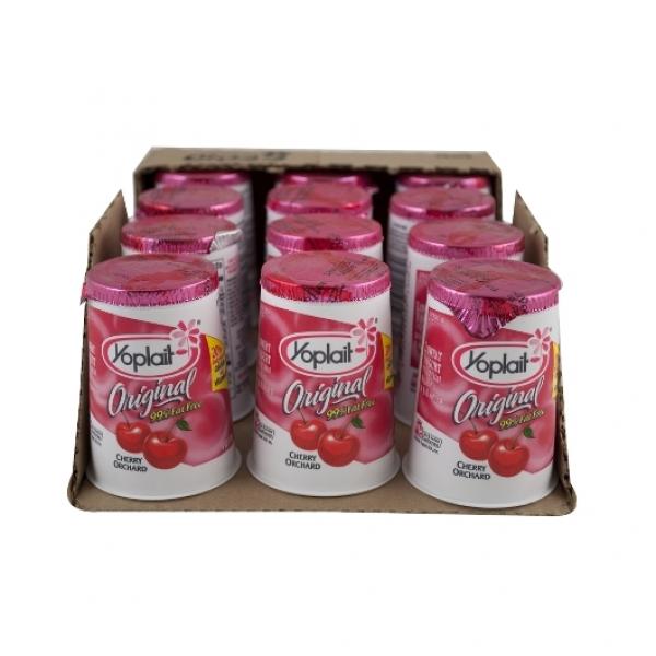 Yoplait® Original Yogurt Single Serve Cup Cherry Orchard 6 Ounce Size - 12 Per Case.