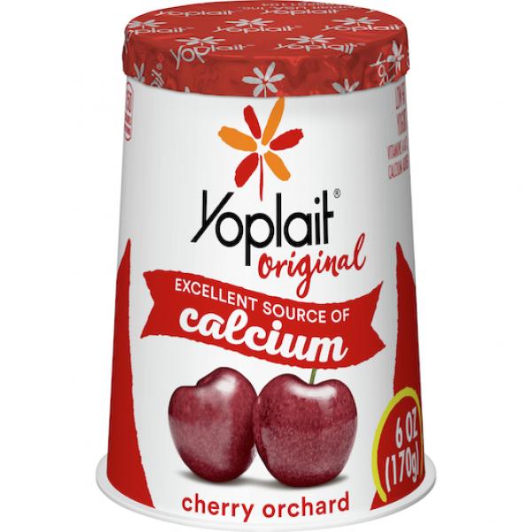 Yoplait® Original Yogurt Single Serve Cup Cherry Orchard 6 Ounce Size - 12 Per Case.