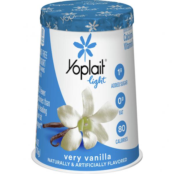 Yoplait® Light Yogurt Single Serve Cup Very Vanilla 6 Ounce Size - 12 Per Case.