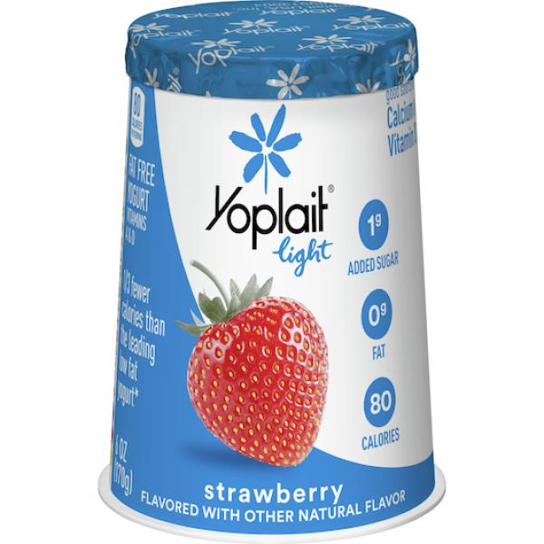 Yoplait® Light Yogurt Single Serve Cup Strawberry 6 Ounce Size - 12 Per Case.