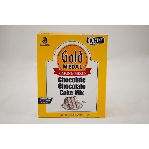 Gold Medal™ Cake Mix Chocolate Chocolate 5 Pound Each - 6 Per Case.