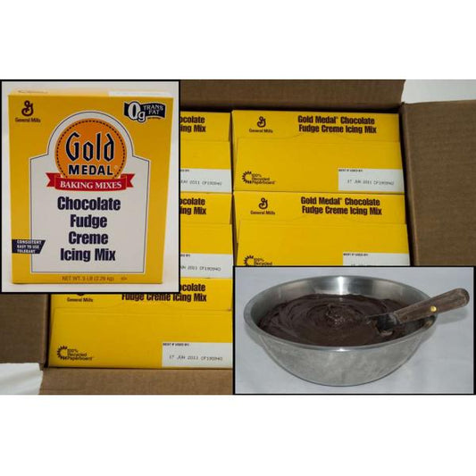 Gold Medal™ Icing Mix Chocolate Fudge Creme 5 Pound Each - 6 Per Case.