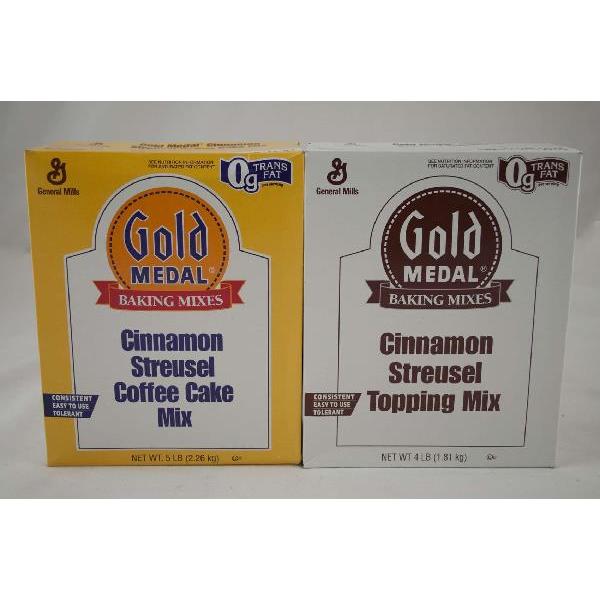 Gold Medal™ Cake Mix Cinnamon Streusel Coffee Cake 4.66 Pound Each - 6 Per Case.