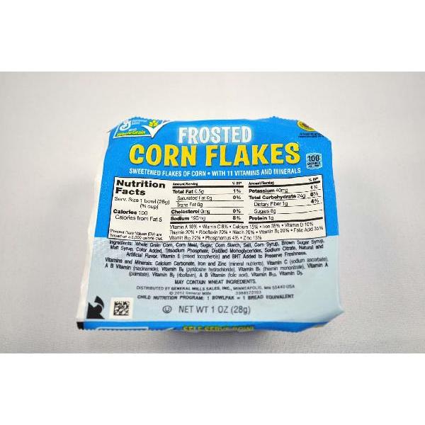 Frosted Corn Flakes™ Cereal Single Serve Bowlpak 1 Ounce Size - 96 Per Case.