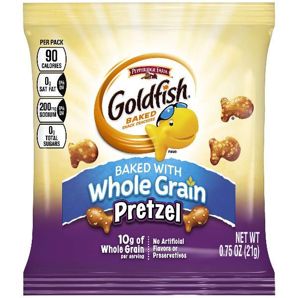 Pepperidge Farms Snack Goldfish Pretzel 0.75 Ounce Size - 300 Per Case.