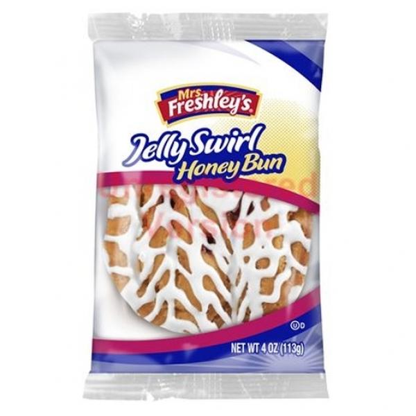 Msfs Jelly Swirl Honey Bun 4 Ounce Size - 54 Per Case.