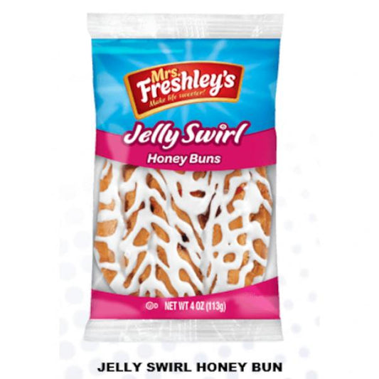 Msfs Jelly Swirl Honey Bun 4 Ounce Size - 54 Per Case.