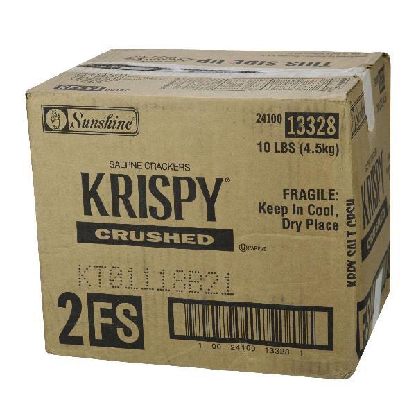 Kellogg's Krispy Saltine Crackers Crushed 160 Ounce Size - 1 Per Case.