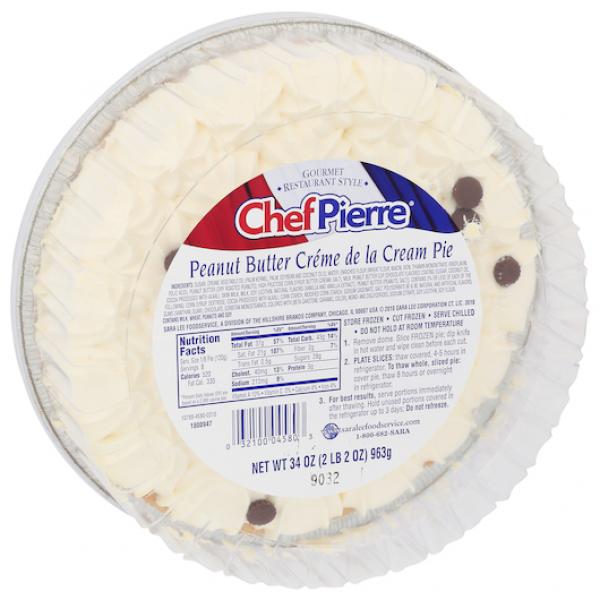 Chef Pierre Pie Chocolate Peanut Butter 2.125 Pound Each - 4 Per Case.