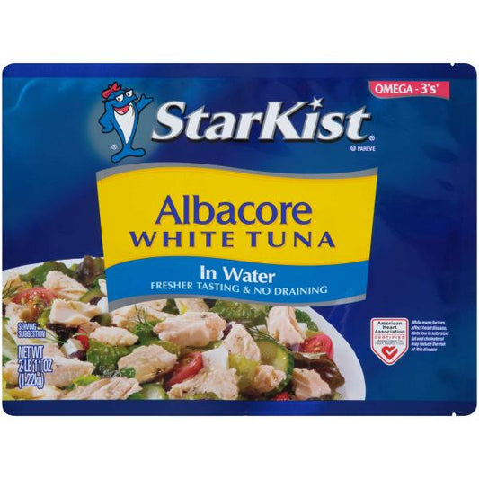 Starkist Tuna Chunk White Pouch 43 Ounce Size - 6 Per Case.