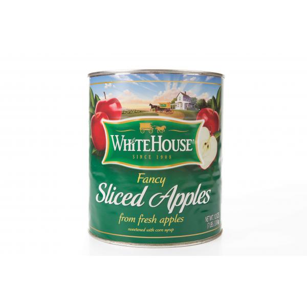 Commodity Sliced Apple In Syrup Whitehouse Can 10 Cans - 6 Per Case.