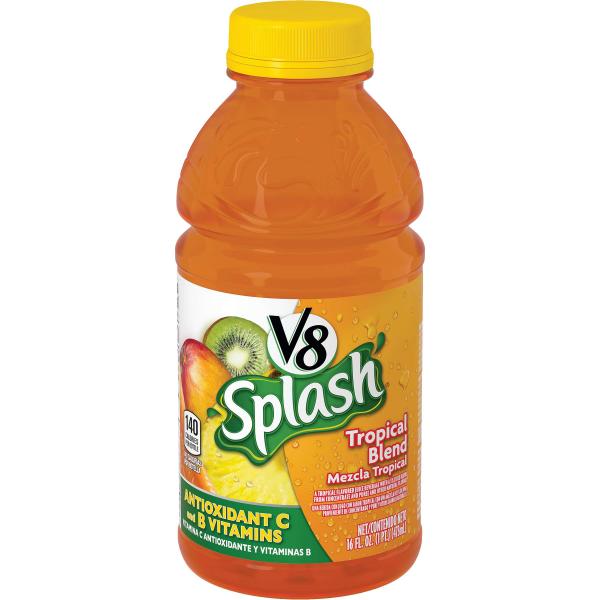 V8 V8 Splash Tropical Blend 16 Fluid Ounce - 12 Per Case.