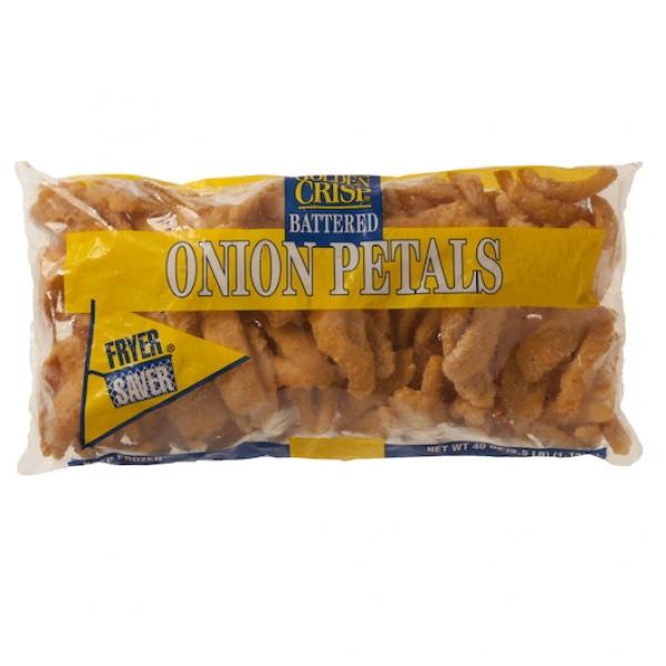 Fryersaver Battered Onion Petals 2.5 Pound Each - 9 Per Case.