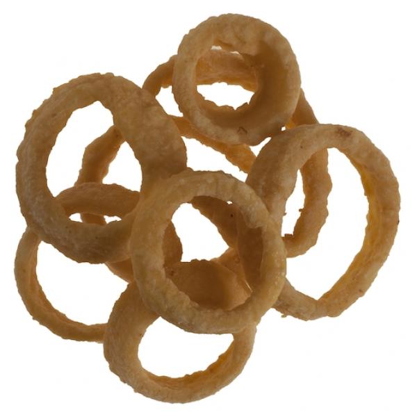 Beer Battered Thick Cut Onion Rings 2.5 Pound Each - 6 Per Case.