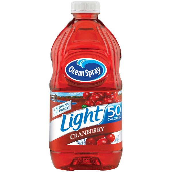 Ocean Spray Juice Light Cranberry Cocktail Plastic 64 Fluid Ounce - 8 Per Case.