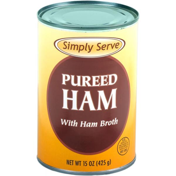 Pureed Ham With Ham Broth 15 Ounce Size - 12 Per Case.