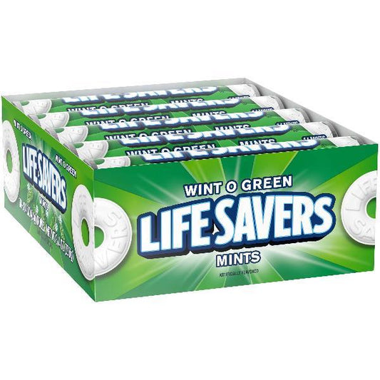 Life Savers Wintogreen Per Carton Cartons Per 0.84 Ounce Size - 300 Per Case.