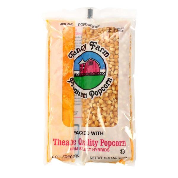 Fancy Farms Popcorn Miniature Maxi Kit 10.6 Ounce Size - 24 Per Case.