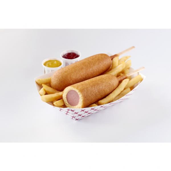 Turkey Corn Dog 4.1 Ounce Size - 72 Per Case.