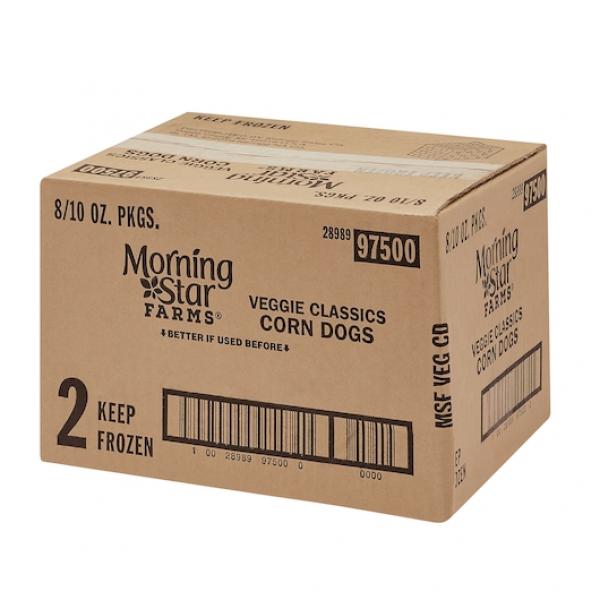 Morningstar Farms Corn Dogs 10 Ounce Size - 8 Per Case.