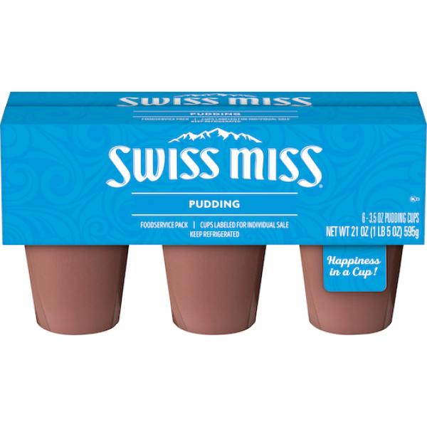 Swiss Miss Chocolate Pudding 3.5 Ounce Size - 8 Per Case.