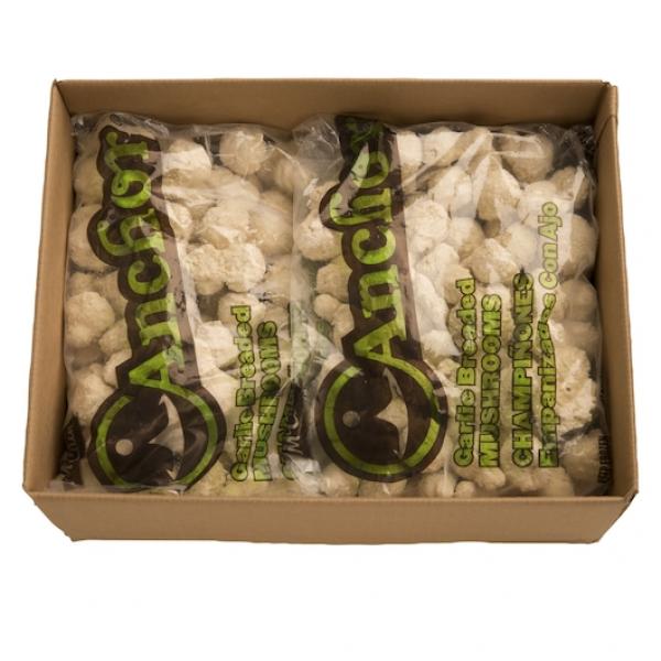 Garlic Breaded Mushrooms 4 Pound Each - 4 Per Case.