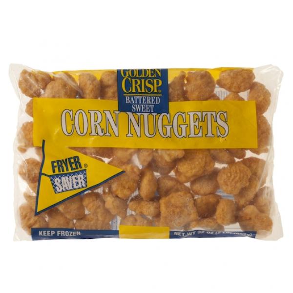 Fryersaver Battered Sweet Corn Nuggets 2 Pound Each - 6 Per Case.