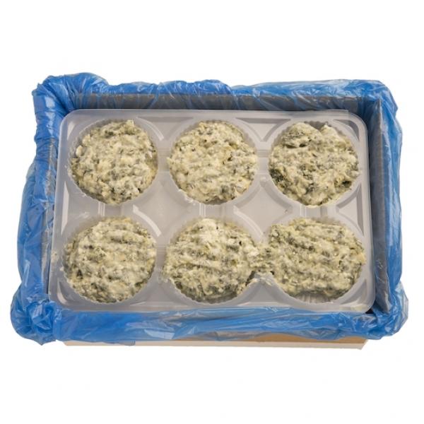 Spinach & Artichoke Dip 6 Ounce Size - 1296 Per Case.