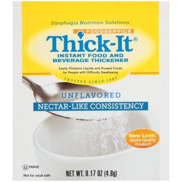 Thick It Original Food & Beverage Thickener Single Serve Packets Mildly Thick Nectar 5 Grams Each - 200 Per Case.