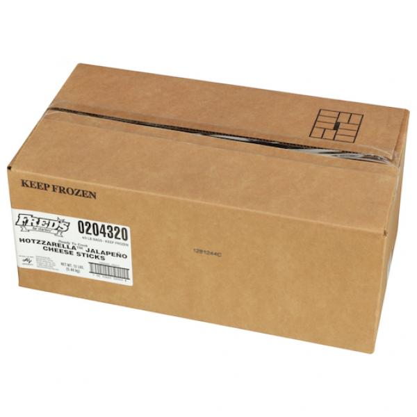 Fred's Hotzzarella Jalapeno Cheese Stick In Bags 3 Pound Each - 4 Per Case.