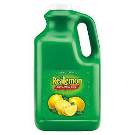 Gal Realemon Juice Pet Fs 128 Fluid Ounce - 4 Per Case.