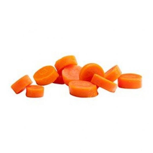 Commodity Carrot Smooth Sliced Individual Quick Frozen 20 Pound Each - 1 Per Case.