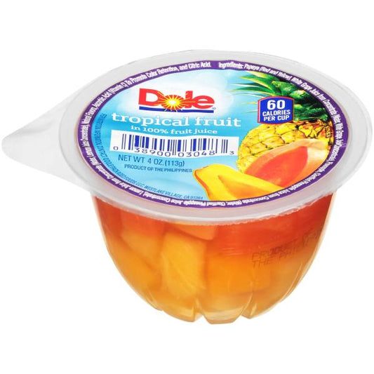 Tropical Fruit In Juice Cup 4 Ounce Size - 36 Per Case.