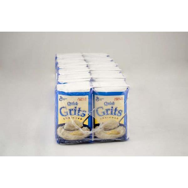 General Mills Quick Grits Cereal Bulk Enriched White Corn 32 Ounce Size - 12 Per Case.