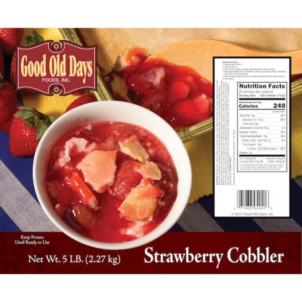 Strawberry Cobbler 5 Pound Each - 2 Per Case.