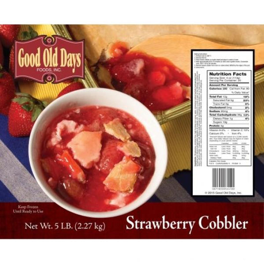 Strawberry Cobbler 5 Pound Each - 2 Per Case.