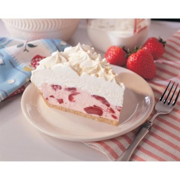 Chef Pierre Strawberries & Cream 10" Cream Pie 38 Ounce Size - 4 Per Case.